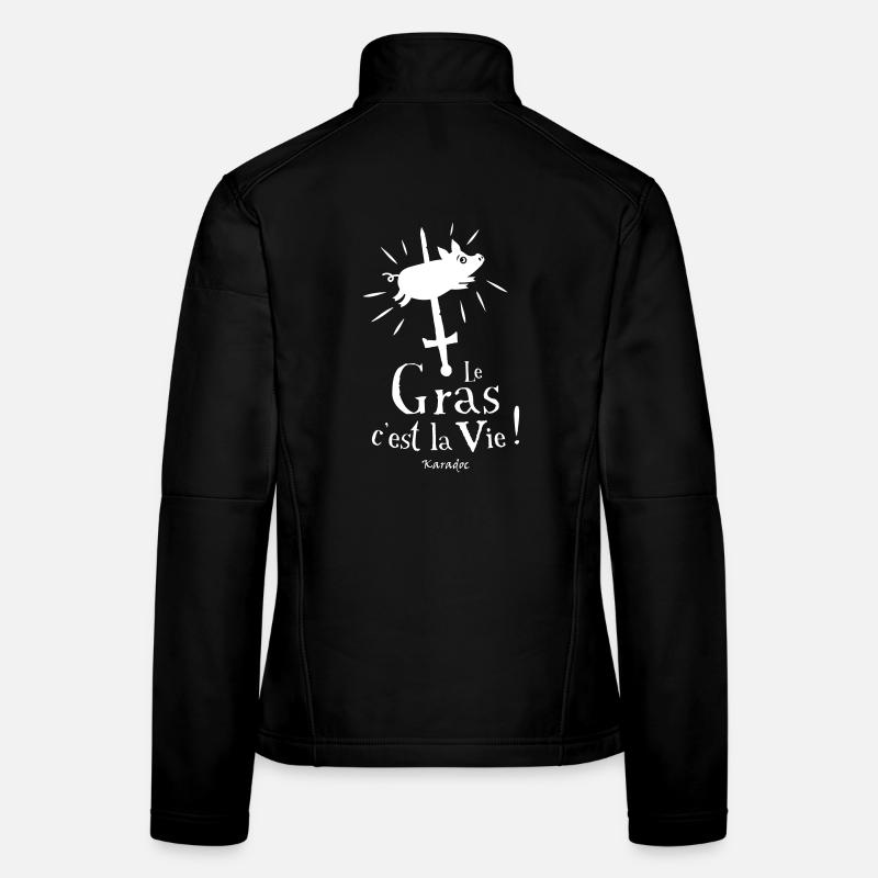 Le Gras c'est la Vie ! karadoc Veste en tissu softshell Femme