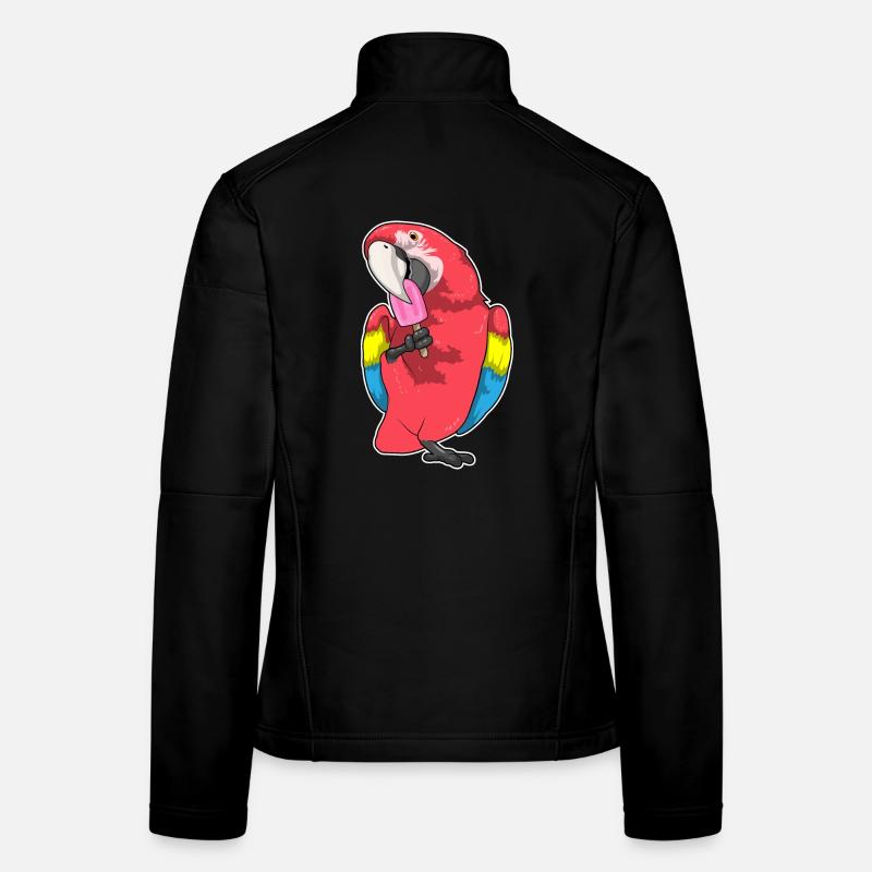 Papagei Eis am Stiel Frauen Softshelljacke