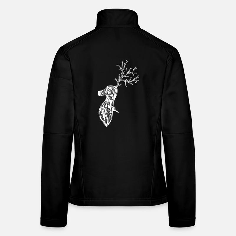 Cerf Veste en tissu softshell Femme