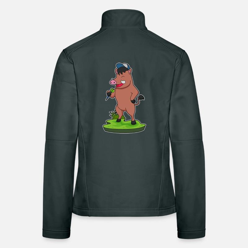 Fléchettes de sanglier Veste en tissu softshell Femme