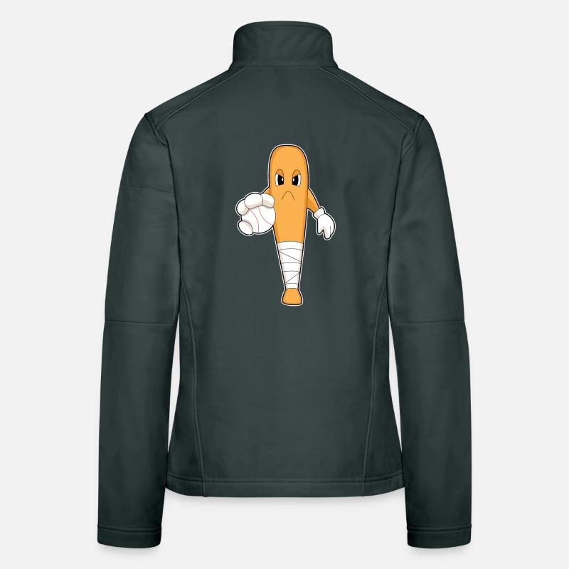Baseball Baseballschläger Frauen Softshelljacke