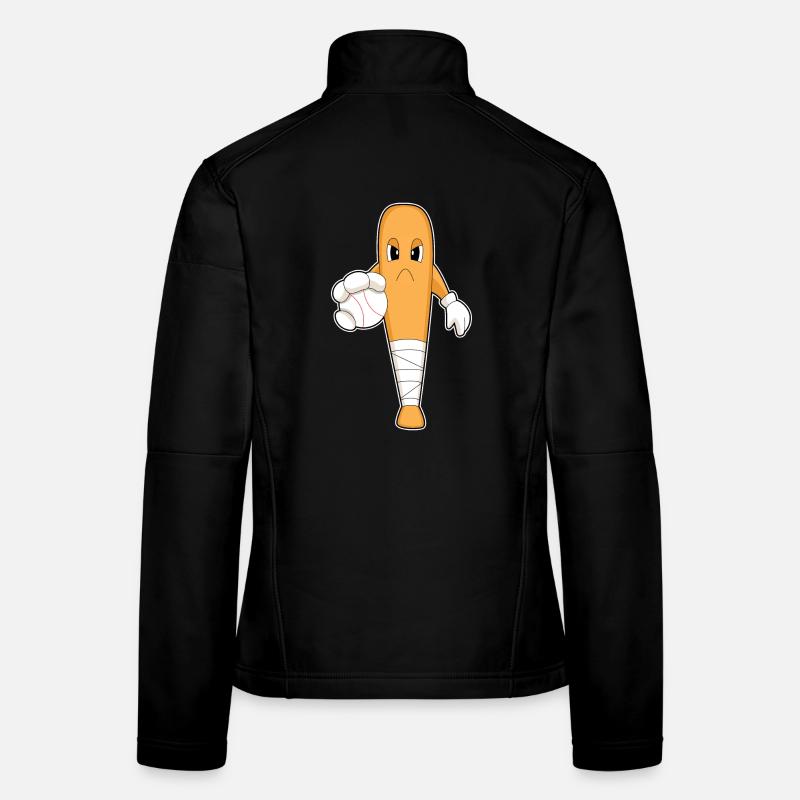 Baseball Baseball bat Women's Softshell Jacket