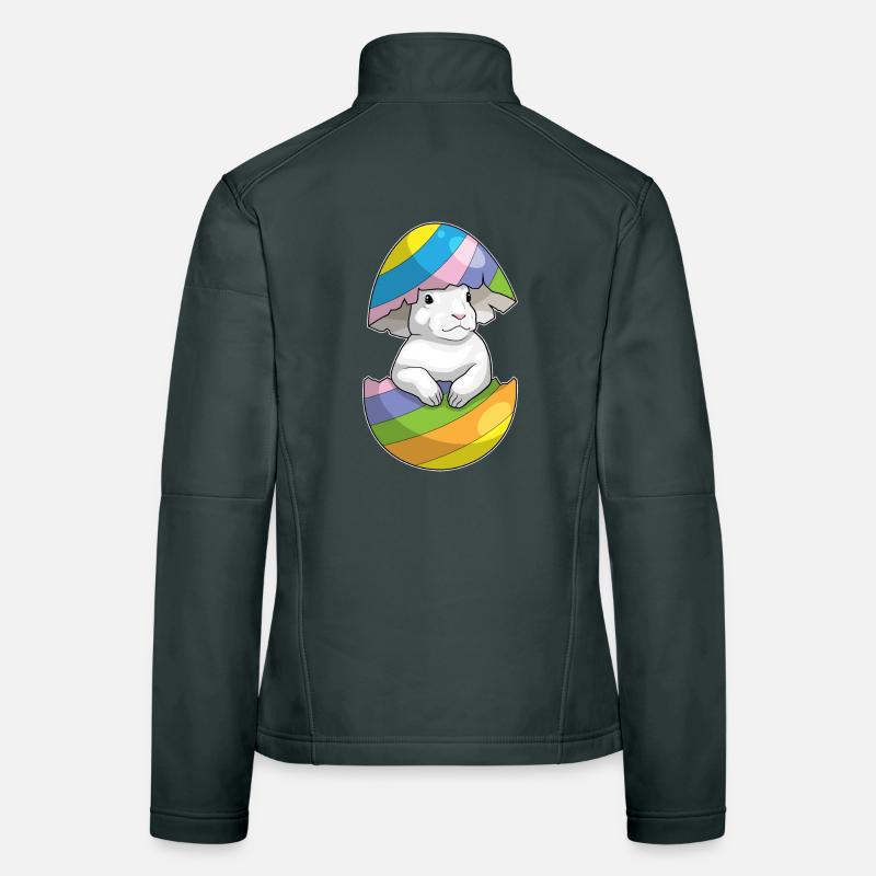 Œuf de Pâques lapin de Pâques Veste en tissu softshell Femme