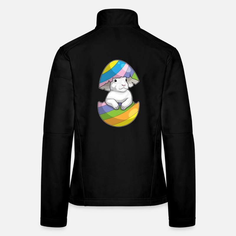 Œuf de Pâques lapin de Pâques Veste en tissu softshell Femme