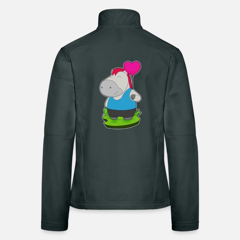 Pferd Luftballon Frauen Softshelljacke