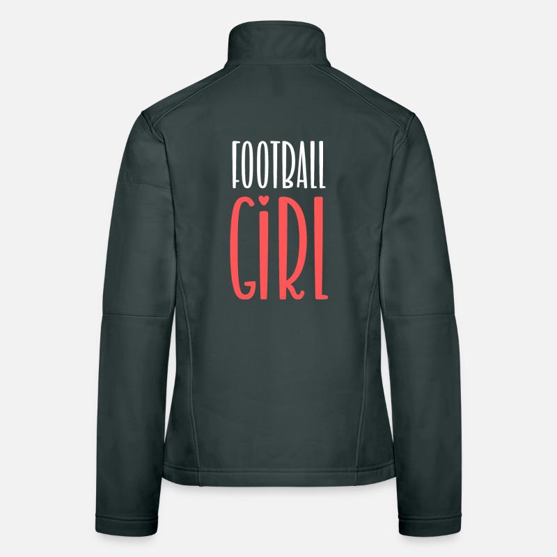 Fußballmädchen niedlich Frauen Softshelljacke