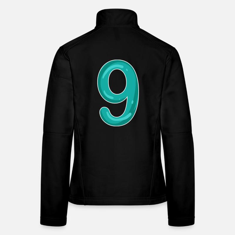 Numéro 9 - Neuf - 9 Motif Veste en tissu softshell Femme