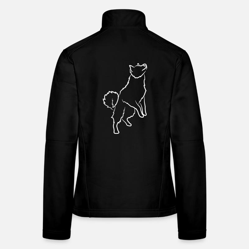 Hund Zeichnung Frauen Softshelljacke