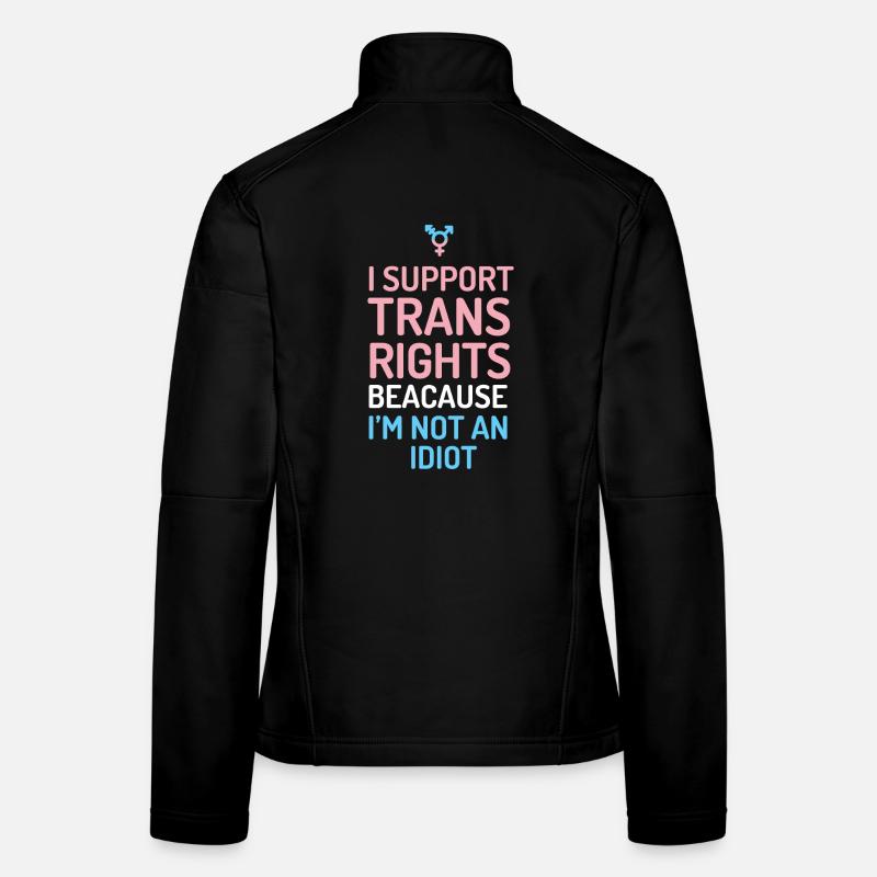 Ich unterstütze Trans-Rechte Frauen Softshelljacke