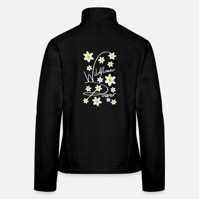 BUSCHWINDRÖSCHEN - Frauen Softshelljacke - Schwarz