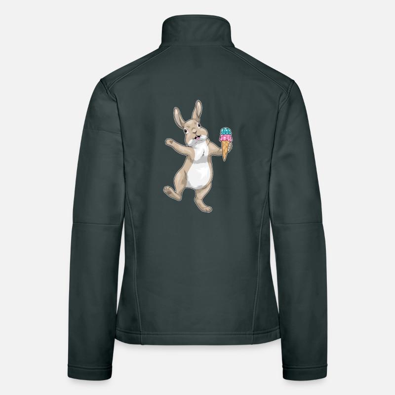Bunny Waffle Ice Cream Women's Softshell Jacket