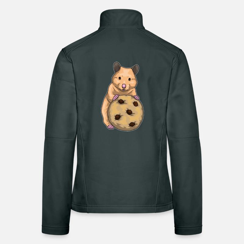 Biscuit hamster Veste en tissu softshell Femme