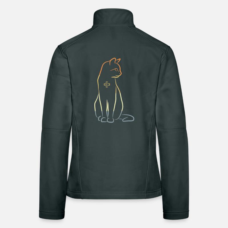 Veterinary Cat Women's Softshell Jacket