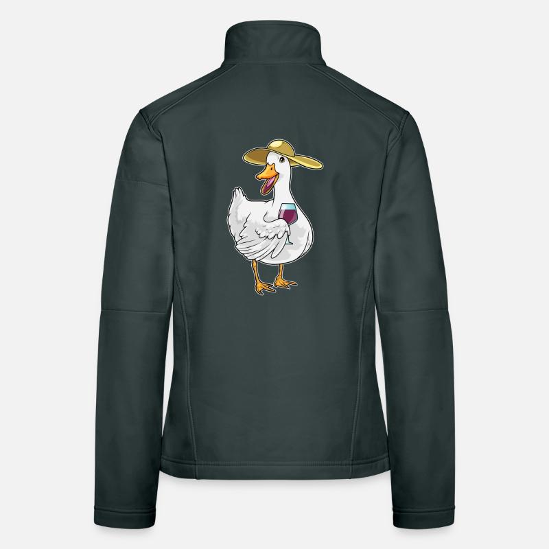 Duck red wine Women's Softshell Jacket