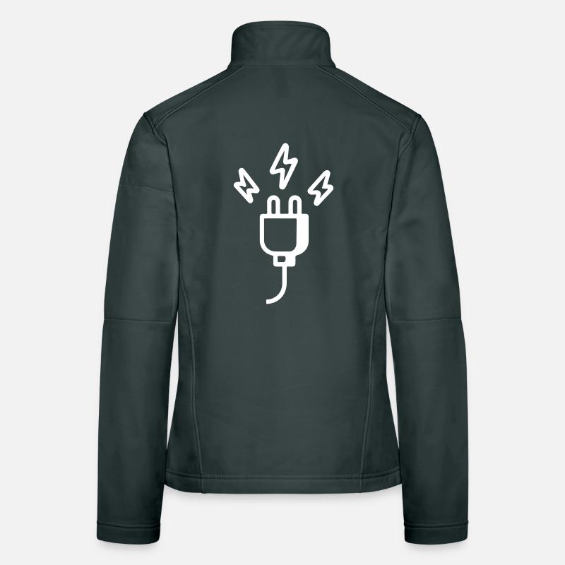 Power plug symbol Women's Softshell Jacket