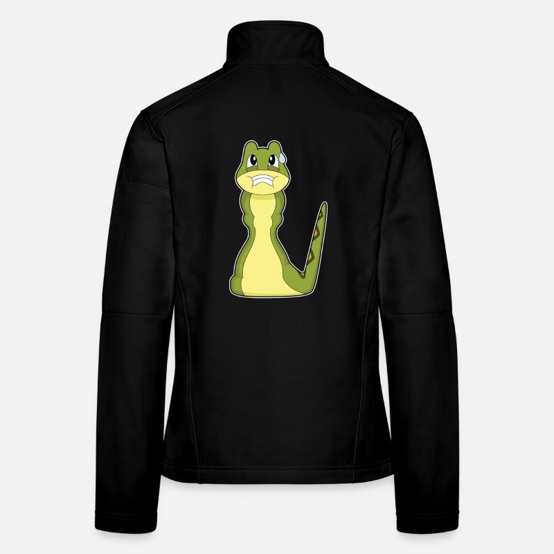 Schlange Schach Brettspiel - Frauen Softshelljacke - Schwarz
