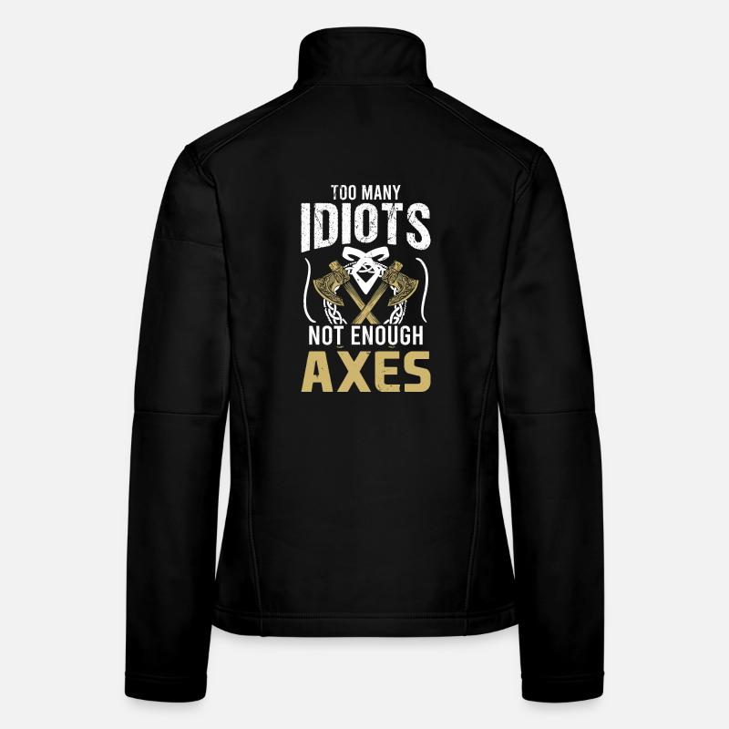 Viking Mythologie Walhalla Krieger Axt Sprüche Frauen Softshelljacke