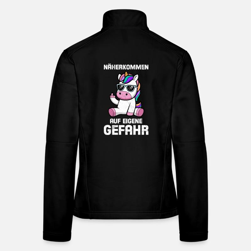 Mallorca NÄHER KOMMEN AUF EIGENE GEFAHR Lustig Frauen Softshelljacke
