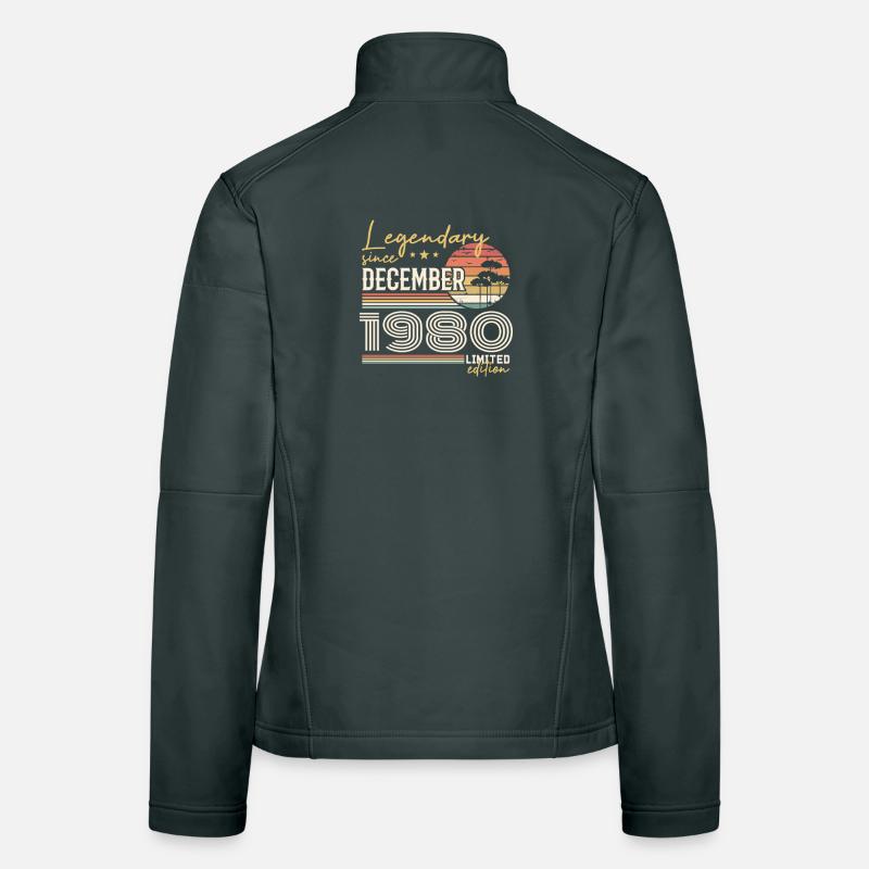 December 1980 45th Anniversary Gift Women's Softshell Jacket