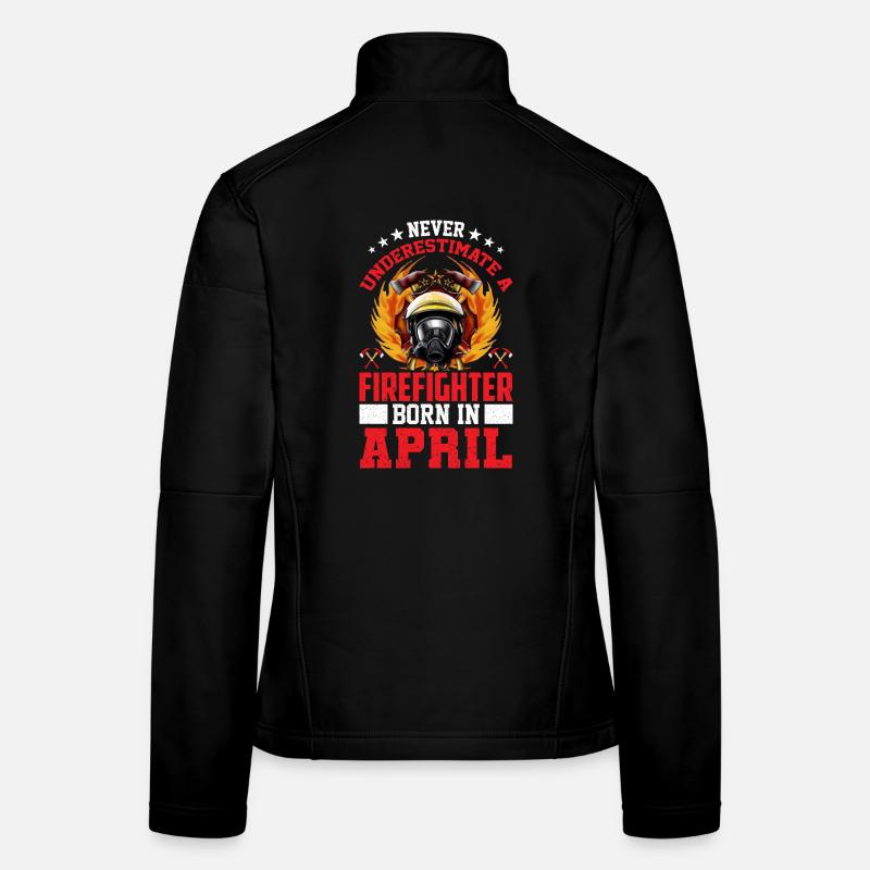Anniversaire des pompiers avril Veste en tissu softshell Femme