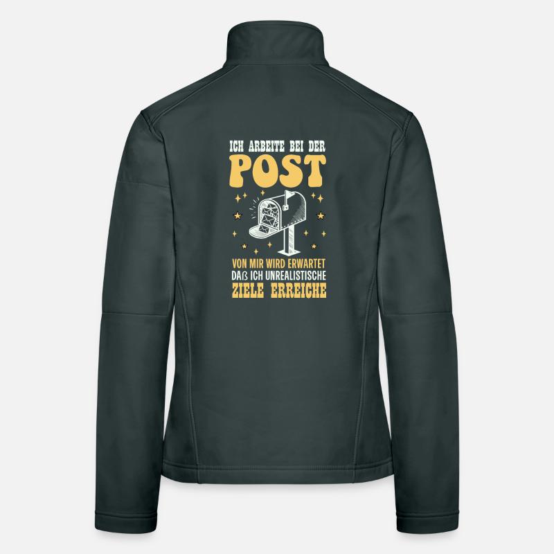 Postboten ICH ARBEITE BEI DER POST VON MIR WIRD Frauen Softshelljacke