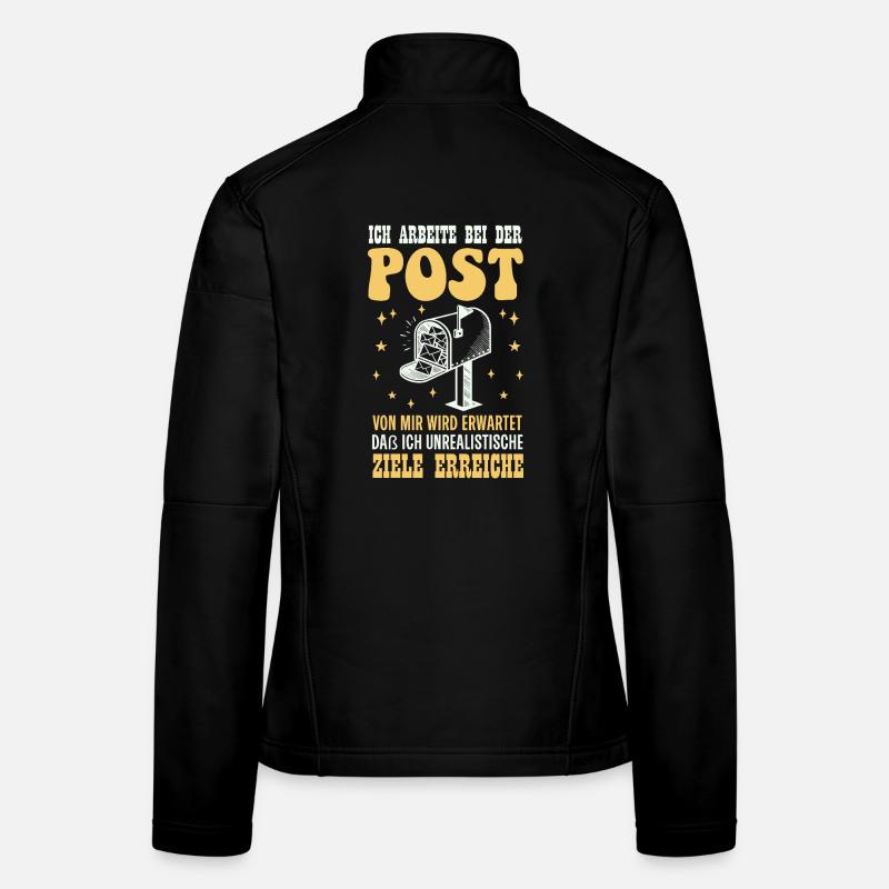 Facteur JE TRAVAILLE AU BUREAU DE POSTE DE ME WILL Veste en tissu softshell Femme