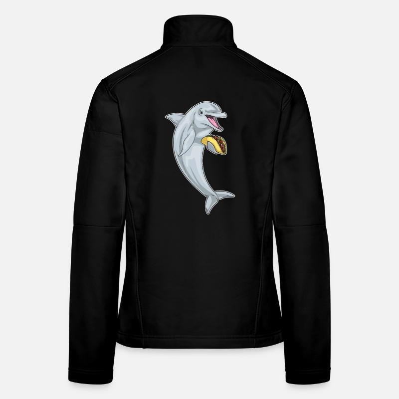 Delfin Taco - Frauen Softshelljacke - Schwarz