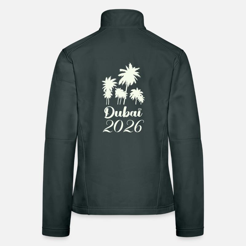 Scénario de Dubai Palm Trees 2026 Veste en tissu softshell Femme