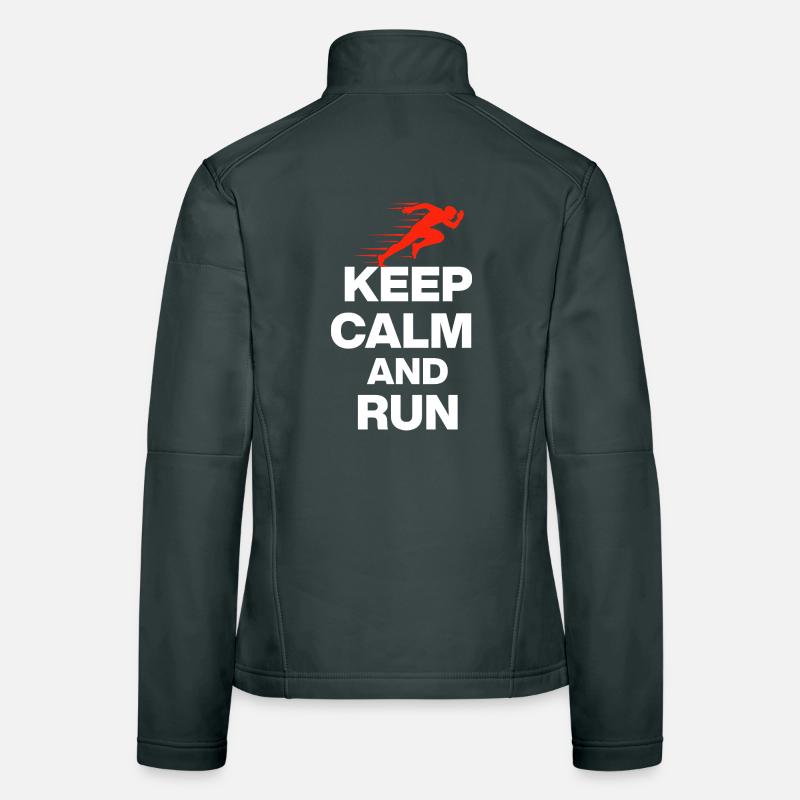 KEEP CALM AND RUN! Women's Softshell Jacket