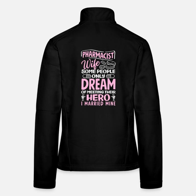 Épouse pharmacienne Épouse de mariage Technicienne en pharmacie Veste en tissu softshell Femme