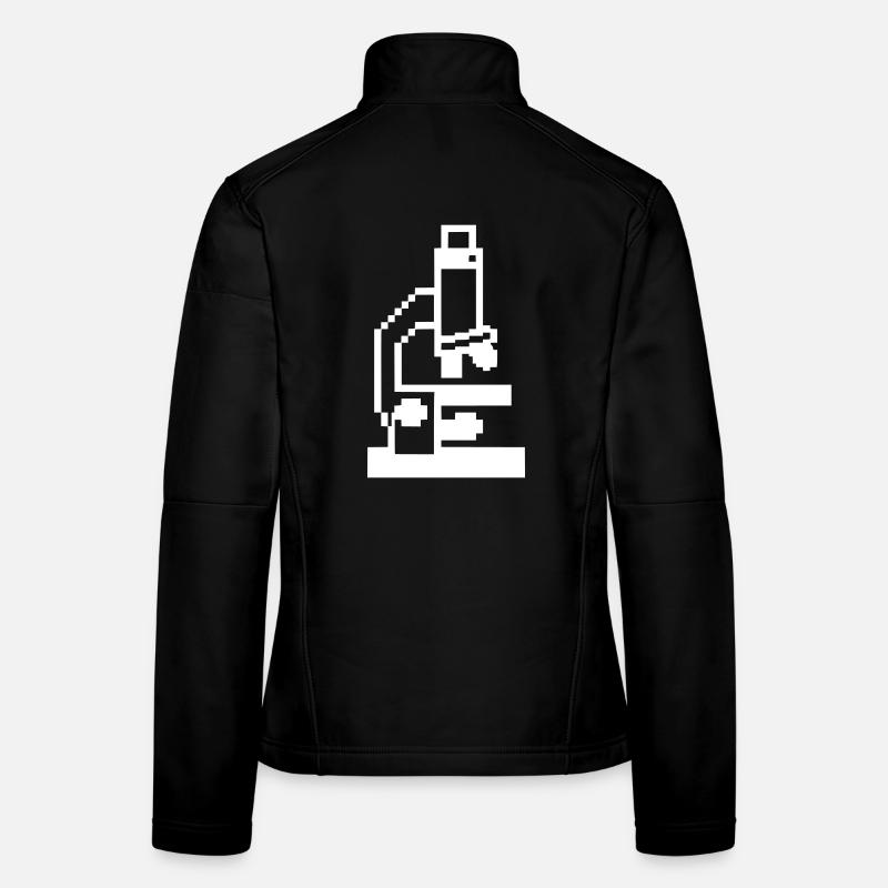 Pixel Mikroskop 8-Bit Labor Frauen Softshelljacke