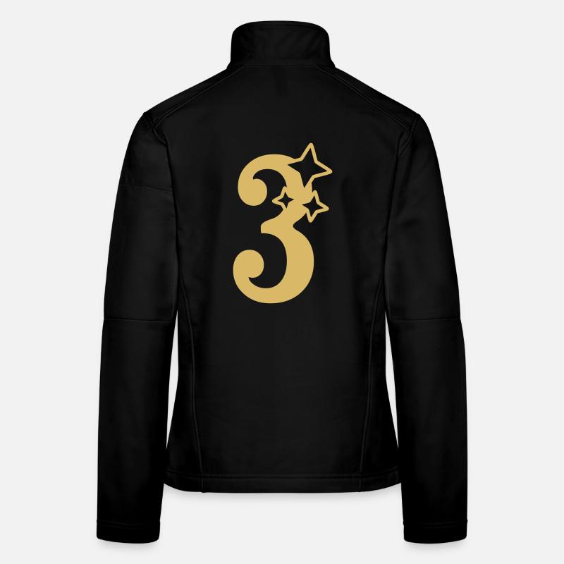 Étoile du 3e anniversaire du 3e anniversaire Veste en tissu softshell Femme