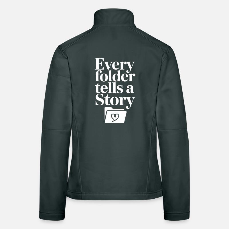 Jeder Ordner erzählt eine Geschichte Frauen Softshelljacke