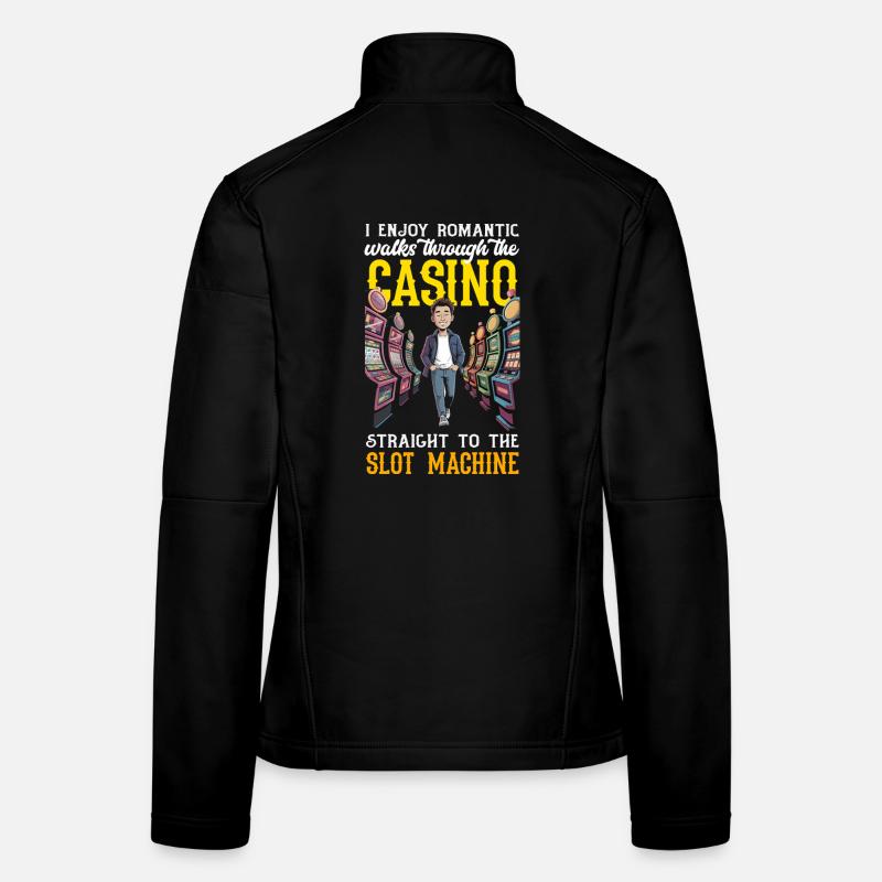 Romantic walks to the slot machine Women's Softshell Jacket