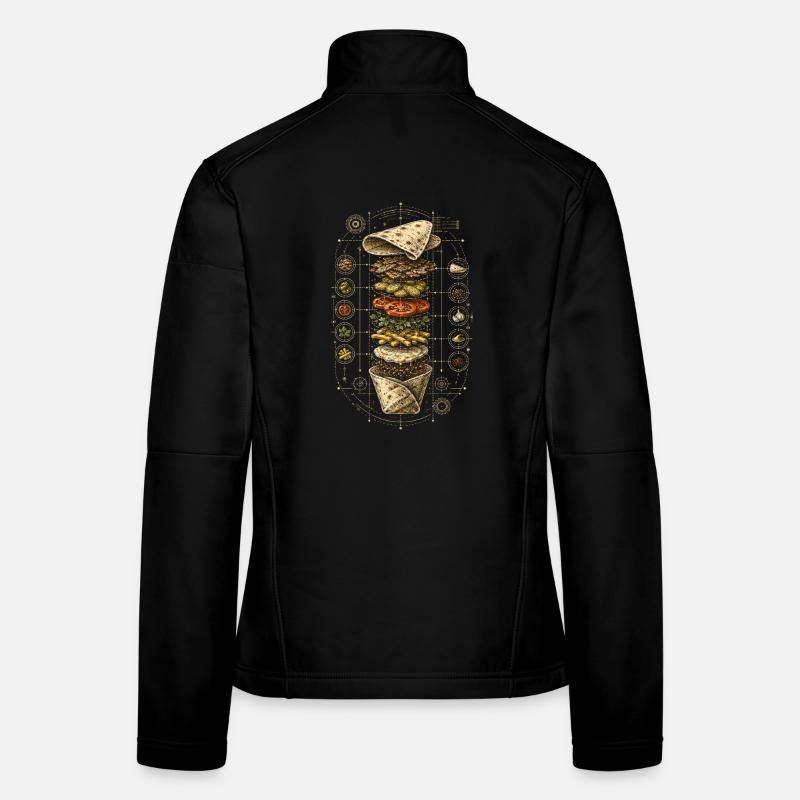 Libanon Libanese Shawarma Blueprint Frauen Softshelljacke