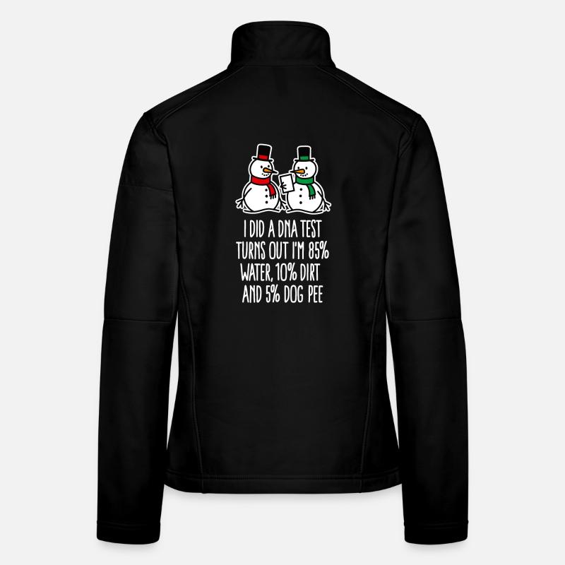 Laboratory technician DNA test funny Christmas DNA Women's Softshell Jacket
