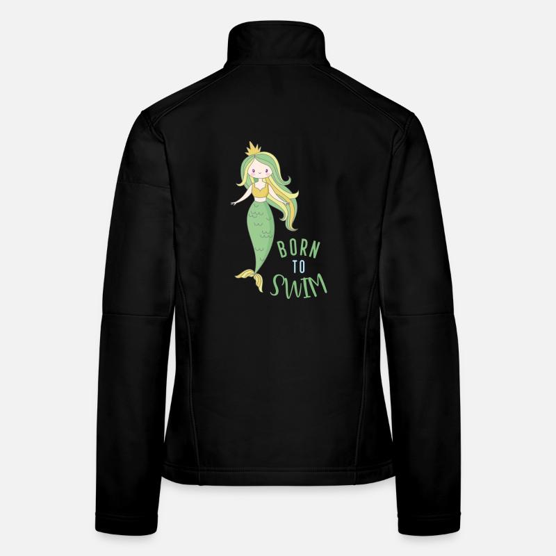 Born to swim - Women's Softshell Jacket - black
