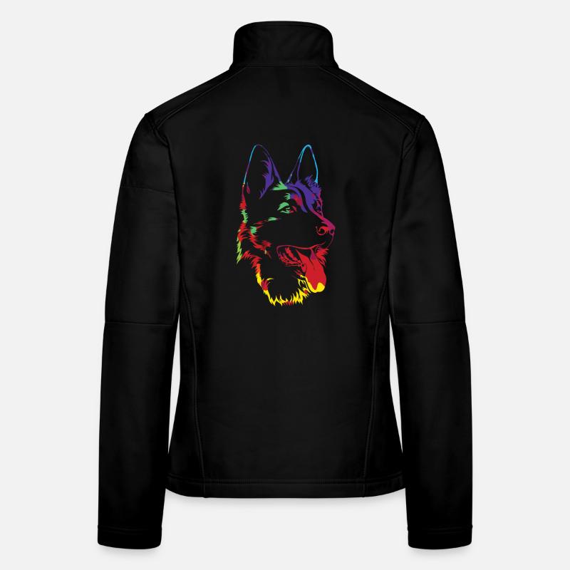 Schäferhund - deutscher Schäferhund - Geschenk - Frauen Softshelljacke - Schwarz