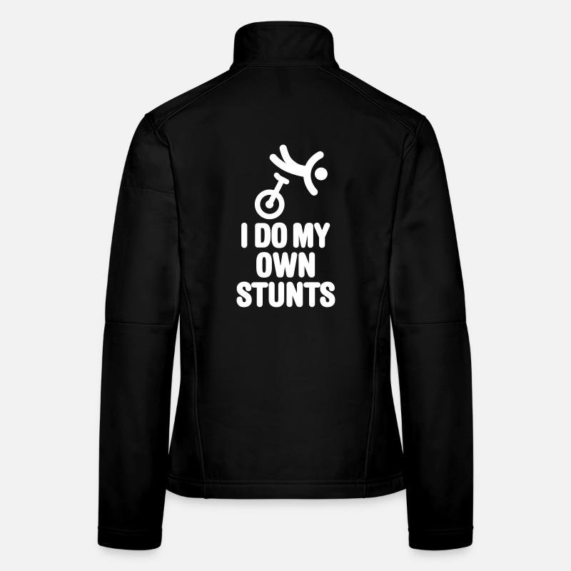 Lustige Einrad Einradfahren Unicycle Einradfahrer Frauen Softshelljacke