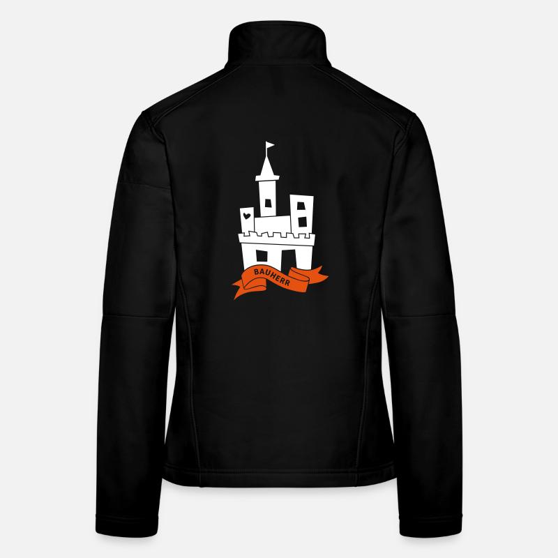 constructeur château château maison bâtiment propriétaire fier Veste en tissu softshell Femme