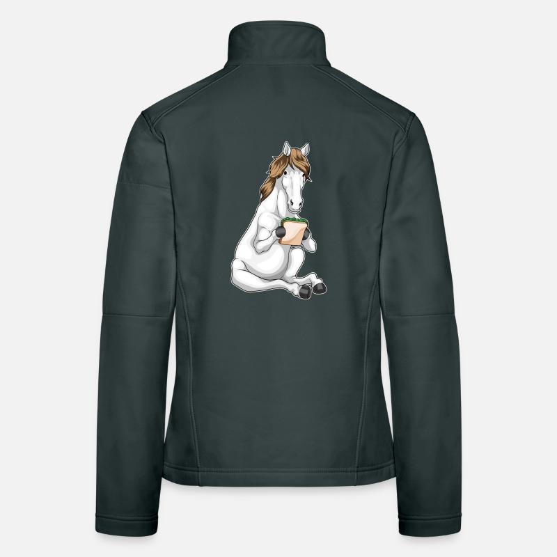 Pferd Sandwich Frauen Softshelljacke
