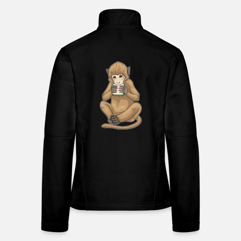 Affe Sandwich Frauen Softshelljacke
