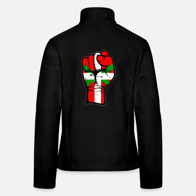 Baskische Flagge Faust used Frauen Softshelljacke
