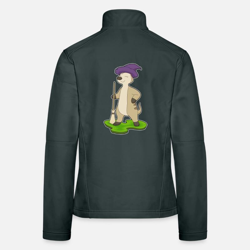 Meerkat Halloween Witch Women's Softshell Jacket