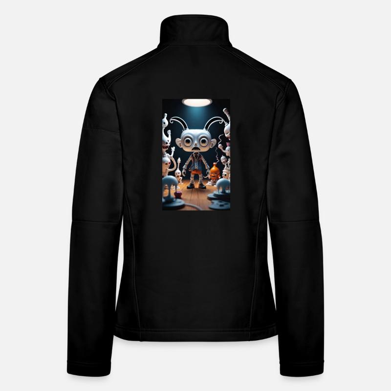 Eccentric Alien Toy Scene Women's Softshell Jacket