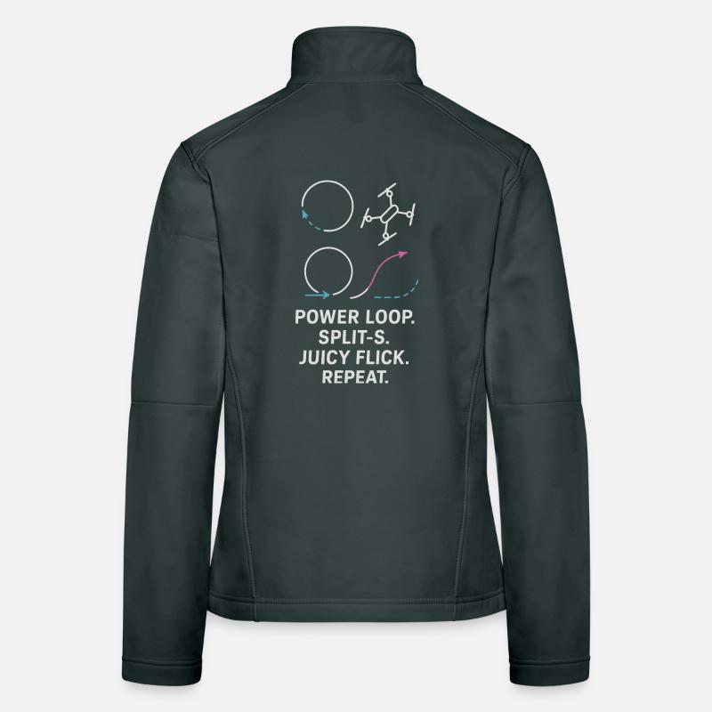 Power Loop Split-S Juicy Flick Repeat Women's Softshell Jacket