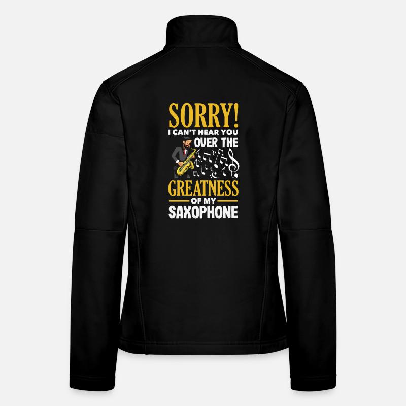 Saxofon Frauen Softshelljacke