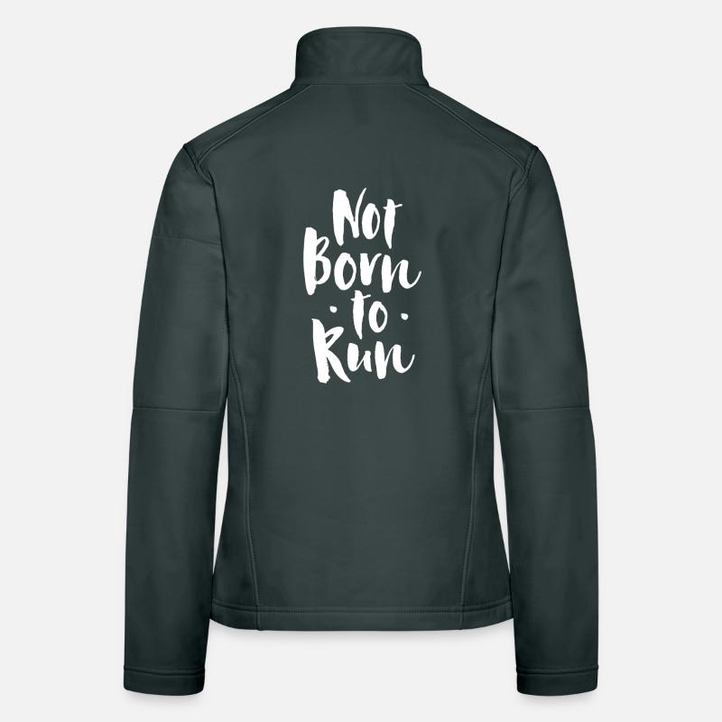 Pas né pour courir Veste en tissu softshell Femme
