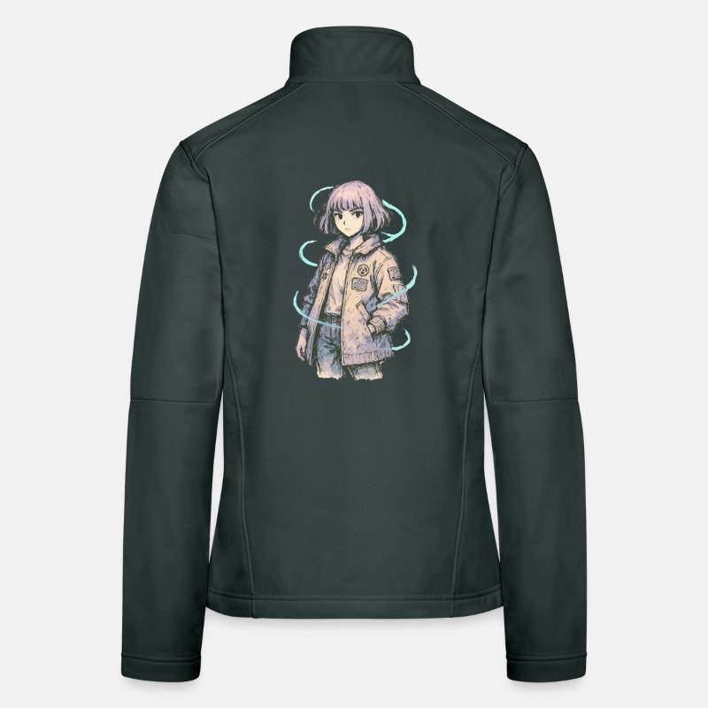 Neon Patch Bomber Mädchen Frauen Softshelljacke