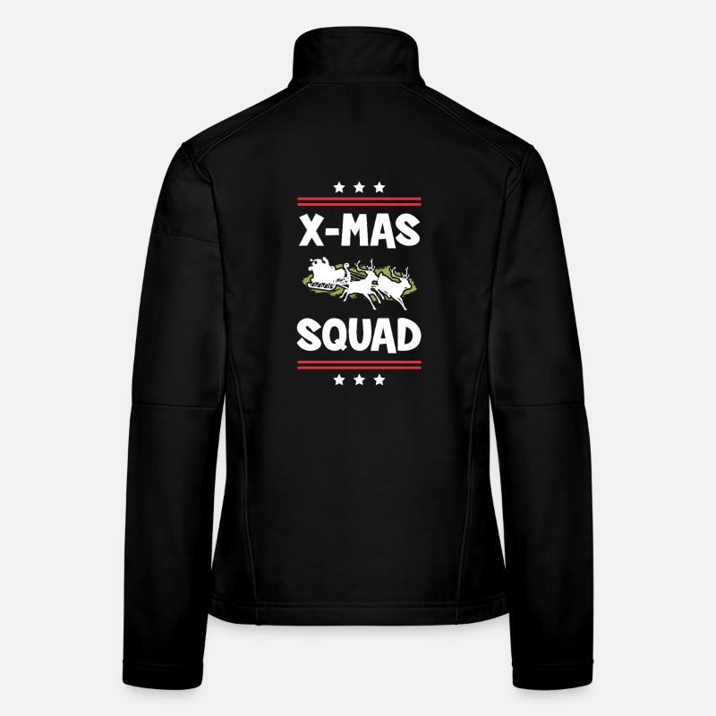 Escouade de Noël Veste en tissu softshell Femme